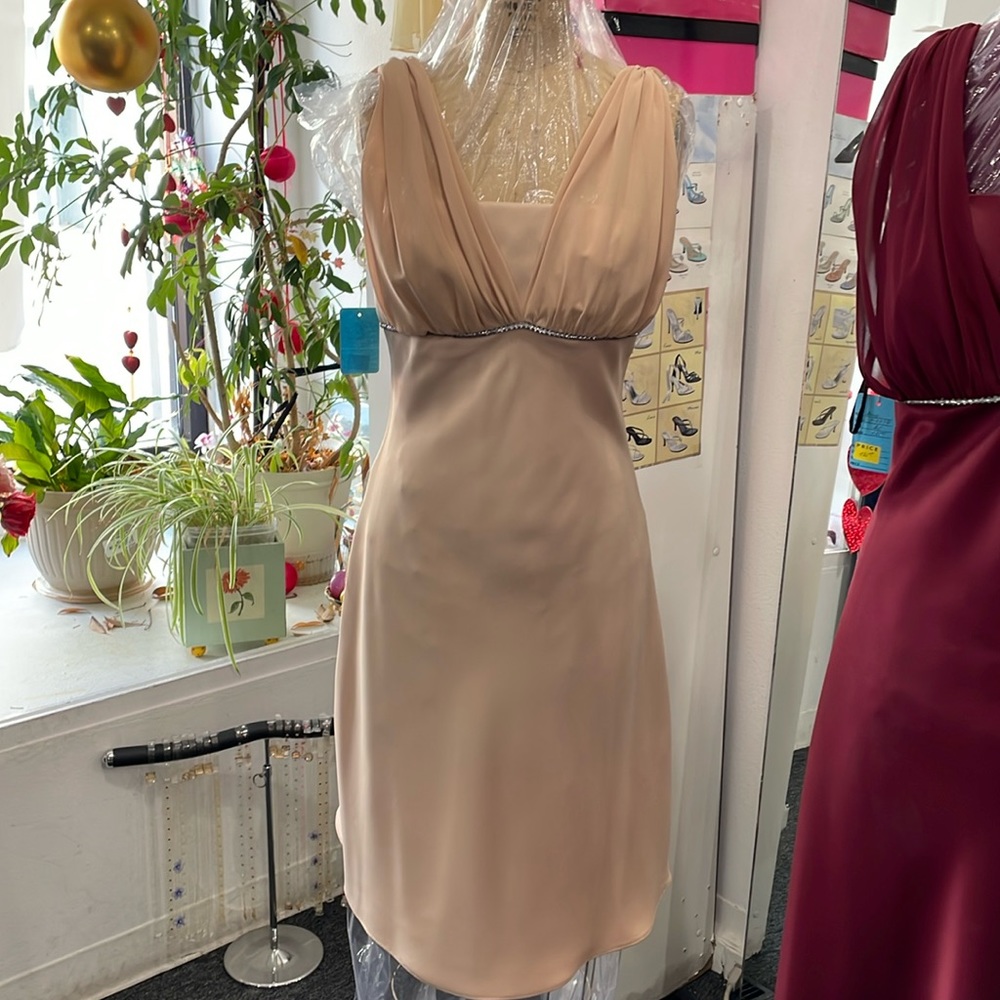 Thea Dora dress Gold Chiffon size 10